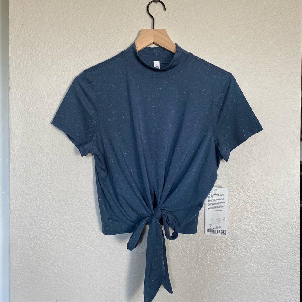 NWT Lululemon Time To Restore Mock Neck SS